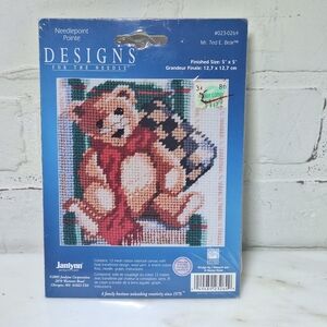 Designs For the Needle 023-0264 Mr Ted E Bear Counted Cross Stitch Kit 5x5 NEW